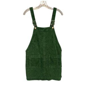 Green Corduroy Overall Dress Size M